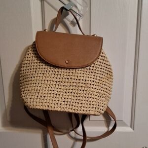 LC Lauren Conrad Brown and Cream Bohemian Backpack